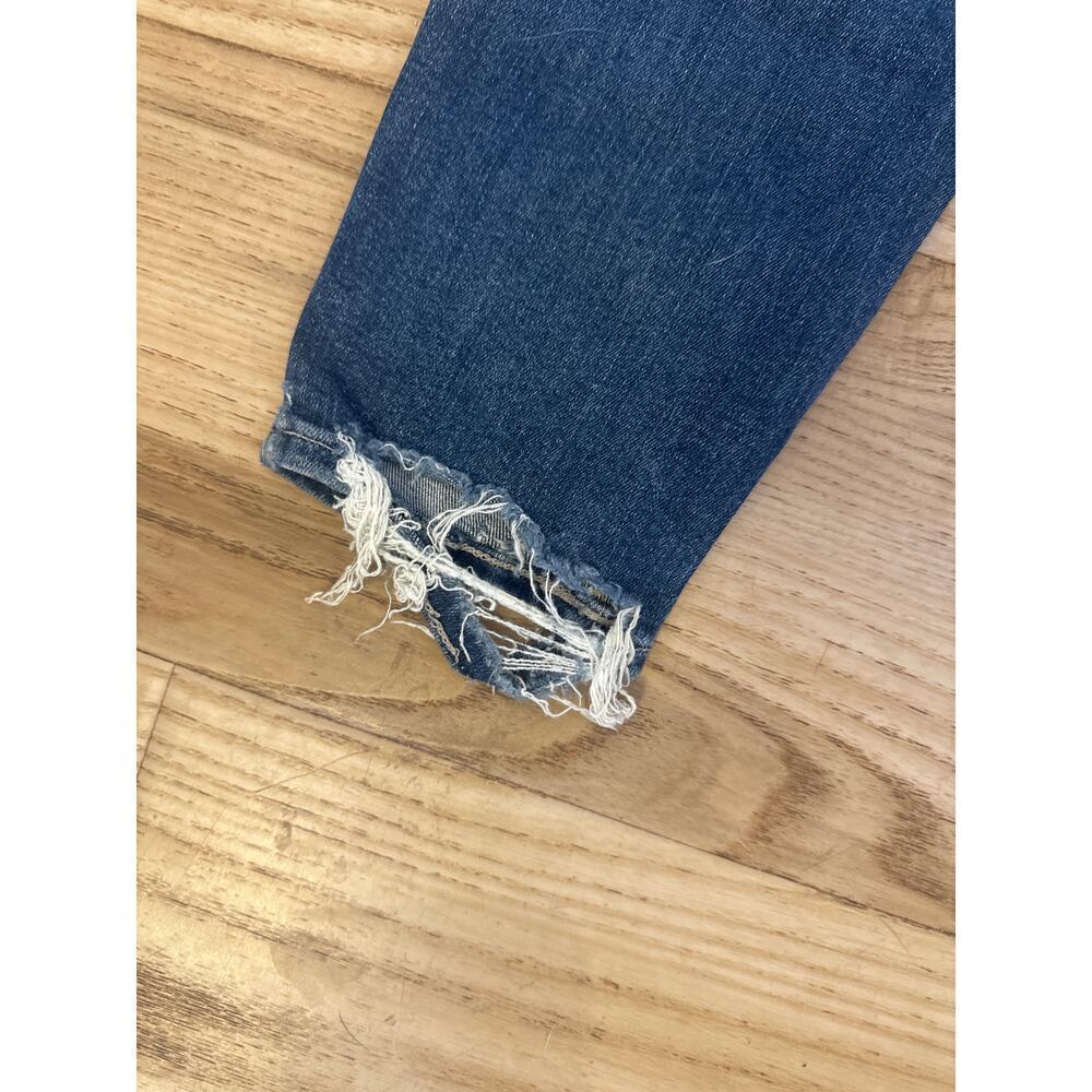 Paige Hoxton Crop Jeans Womens Size 29 Distressed Denim Casual - Picture 7 of 8